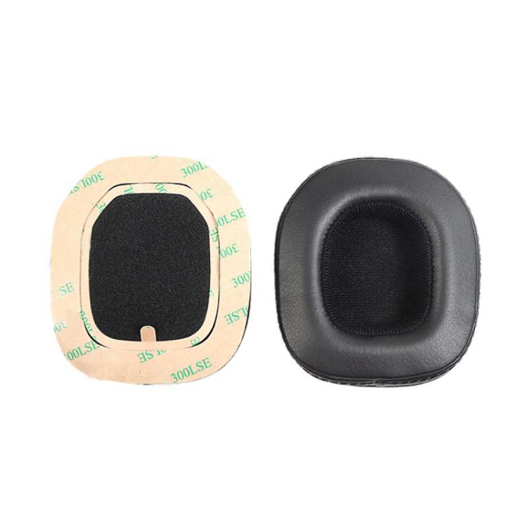 2pcs Self-adhesive Replacement Earpads For Logitech Astro A10 / A50, Material:Protein Leather(Black) by bashfashion