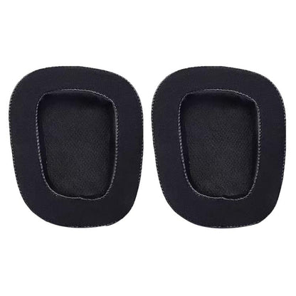 2pcs Insert Replacement Earpads For Logitech G533 / G633 / G635 / G933 / G935, Material:Protein Leather and Ice Silk Fabric(Black) by bashfashion