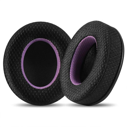 2pcs Insert Replacement Earpads For Razer Standard X / Kraken X / V3 X, Material:Net Fabric(Black Purple) by bashfashion
