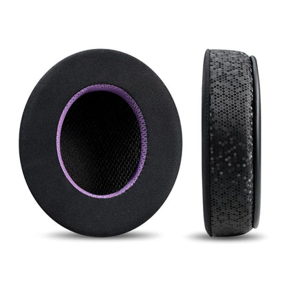 2pcs Insert Replacement Earpads For Razer Standard X / Kraken X / V3 X, Material:Net Fabric(Black Purple) by bashfashion