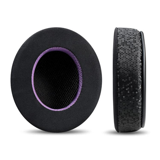 2pcs Insert Replacement Earpads For Razer Standard X / Kraken X / V3 X, Material:Net Fabric(Black Purple) by bashfashion