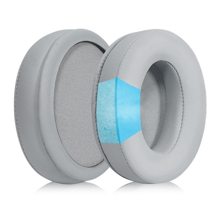 2pcs Insert Replacement Earpads For Razer Standard X / Kraken X / V3 X, Material:Protein Leather and Ice Silk Fabric(Grey) by bashfashion