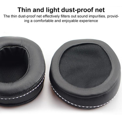 For DENON AH-D600 / D7100 1 Pair Insert Lambskin Replacement Earpads(Black) by bashfashion