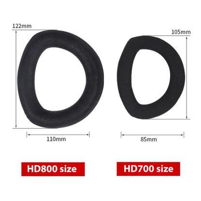 2pcs Snap-on Replacement Earpads For Sennheiser HD700, Material:Flannel Stitching(Black) by bashfashion