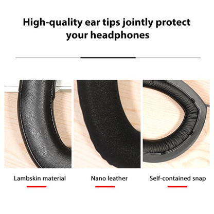 2pcs Snap-on Replacement Earpads For Sennheiser HD700, Material:Flannel Stitching(Black) by bashfashion