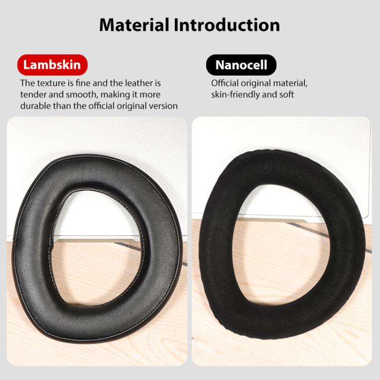2pcs Snap-on Replacement Earpads For Sennheiser HD700, Material:Flannel Stitching(Black) by bashfashion