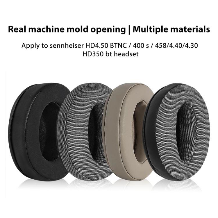 2pcs Insert Replacement Earpads For Sennheiser HD4.30 / HD350BT / HD400s / HD420s / HD458BT / HD300 / HD4.50 / HD4.40BT, Material:Mesh Black by bashfashion