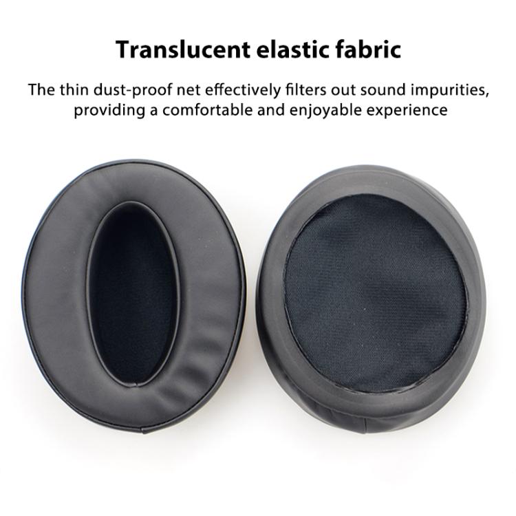 2pcs Insert Replacement Earpads For Sennheiser HD4.30 / HD350BT / HD400s / HD420s / HD458BT / HD300 / HD4.50 / HD4.40BT, Material:Lambskin Black by bashfashion