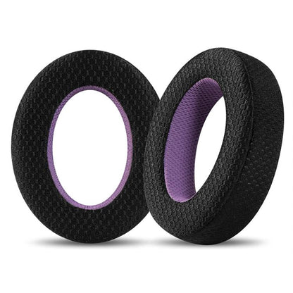 2pcs Snap-on Weaving Mesh Replacement Earpads For Sennheiser HD650 / HD660 S / HD600 / HD6XX / HD58X / HD580 / HD565 / HD545 / HD535(Black Purple) by bashfashion