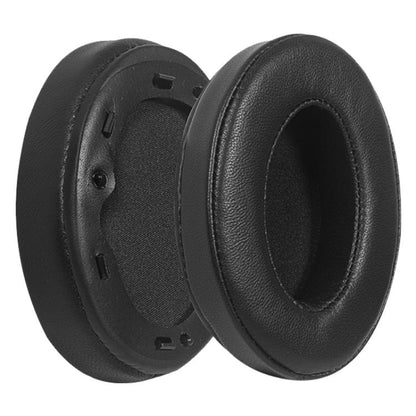 2 Pack Spliced Lambskin Earphone Replacement Earpads Pads For Sony WH-1000XM3(Black) by bashfashion