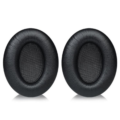2pcs Snap-on Replacement Earpads For Sennheiser HD201 / HD201S / HD180 / HD418 / HD419 / HD421 / HD428 / HD429 / HD438 / HD439 / HD448 / HD450, Material:Protein Leather(Black) by bashfashion
