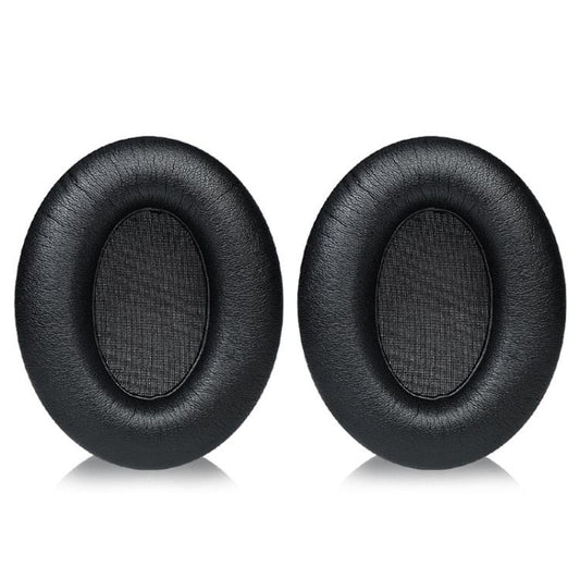 2pcs Snap-on Replacement Earpads For Sennheiser HD201 / HD201S / HD180 / HD418 / HD419 / HD421 / HD428 / HD429 / HD438 / HD439 / HD448 / HD450, Material:Protein Leather(Black) by bashfashion