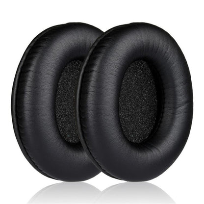 2pcs Insert Protein Leather Replacement Earpads For Sennheiser HD435 / HD415 / HD465 / HD485(Black) by bashfashion