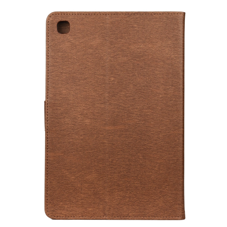 For Samsung Galaxy Tab A7 10.4 (2020) T505 Butterfly Flower Embossing Pattern Horizontal Flip Leather Case with Holder & Card Slots & Wallet(Brown) by bashfashion