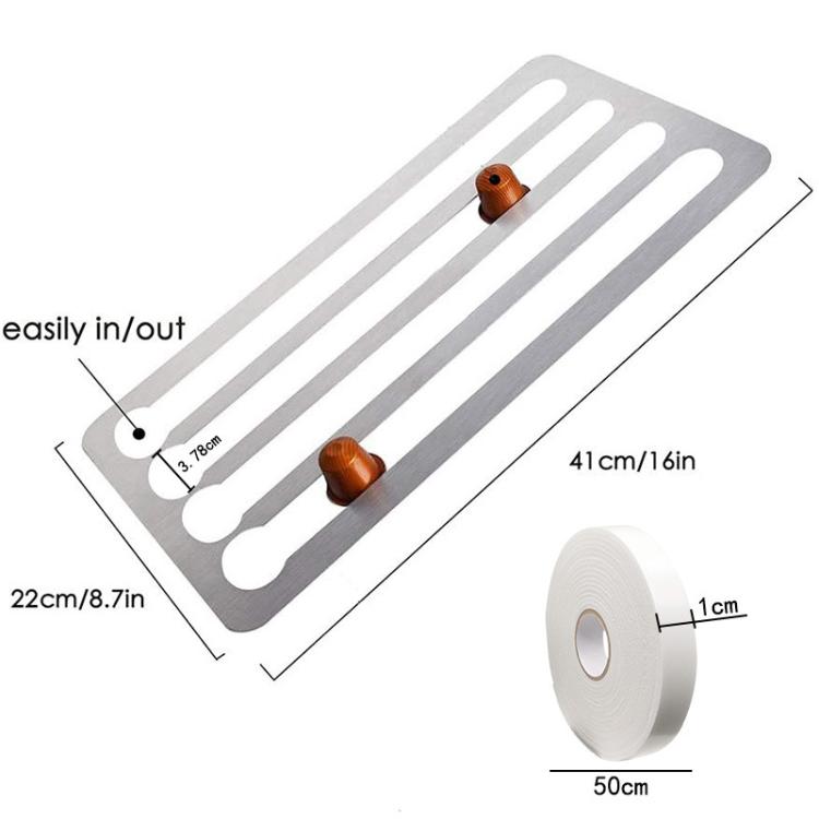 Coffee Capsule Holder For Hotel Kitchen Restaurant Wall-mounted Storage Rack(Brushed Metal) by bashfashion