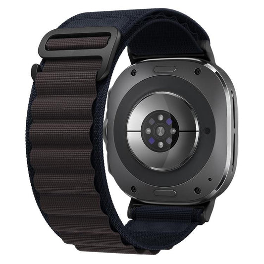 For Samsung Galaxy Watch Ultra 47mm / Ultra 2025 xDfind Black Buckle Loop Nylon Watch Band(Midnight Blue) by xDfind