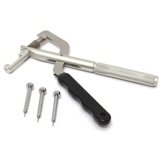 Handheld Metal Watch Band Removal Pliers Watch Pin Remover Watch Repair Tools(Black Silver) by bashfashion