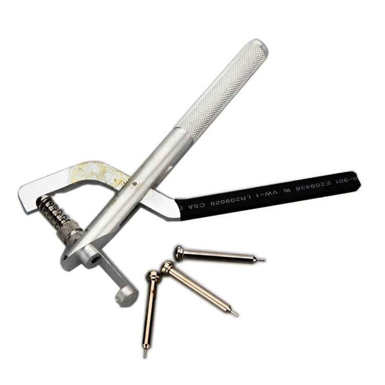 Handheld Metal Watch Band Removal Pliers Watch Pin Remover Watch Repair Tools(Black Silver) by bashfashion