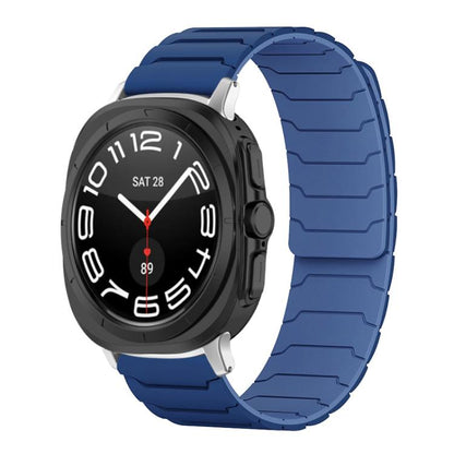 For Samsung Galaxy Watch Ultra / Ultra 2025 xDfind Magnetic Silicone Watch Band(Navy Blue) by xDfind
