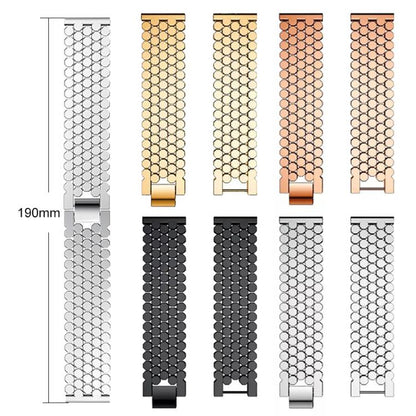 For Samsung Galaxy Watch Ultra/Ultra 2025 xDfind Fish Scale Texture Metal Watch Band(Black) by xDfind