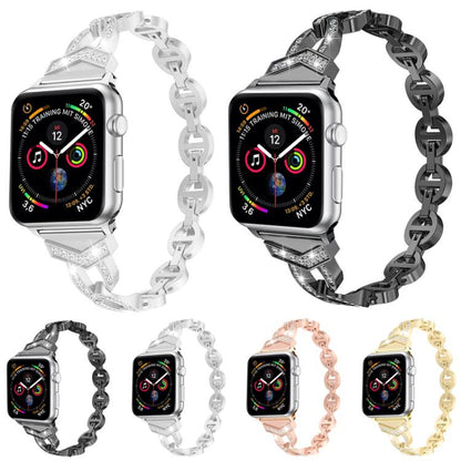 For Apple Watch 42 / 44 / 45 / 46 / 49mm xDfind Diamond Stainless Steel Watch Band(Silver) by xDfind