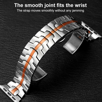 For Apple Watch 38 / 40 / 41 / S10 42mm xDfind Butterfly Buckle Stainless Steel Watch Band(Silver) by xDfind