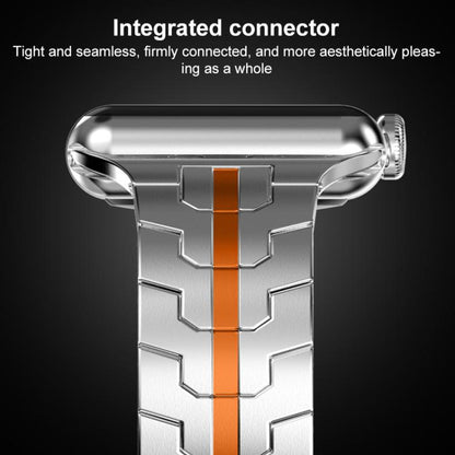 For Apple Watch 42 / 44 / 45 / 46 / 49mm xDfind Butterfly Buckle Stainless Steel Watch Band(Black Red) by xDfind