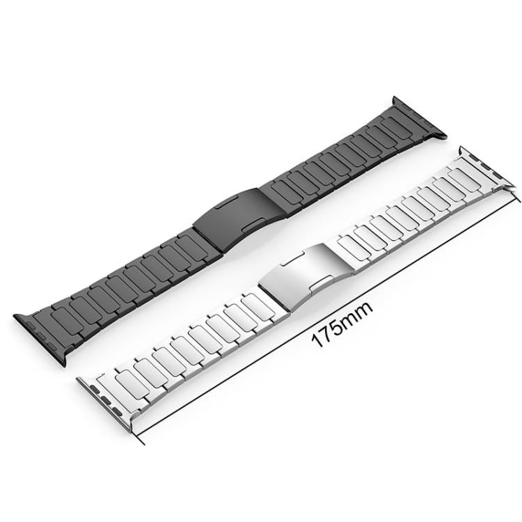 For Apple Watch 42 / 44 / 45 / 46 / 49mm xDfind I-Shaped Buckle Stainless Steel Watch Band(Silver) by xDfind