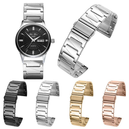 22mm xDfind Stepped Stainless Steel Watch Band(Silver) by xDfind