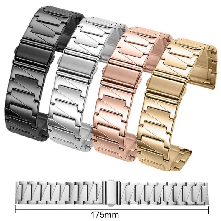 22mm xDfind Stepped Stainless Steel Watch Band(Silver) by xDfind