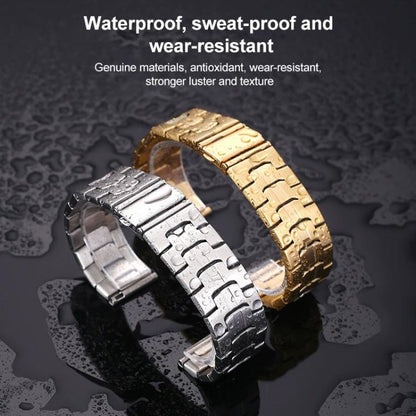 22mm xDfind Stepped Stainless Steel Watch Band(Silver) by xDfind