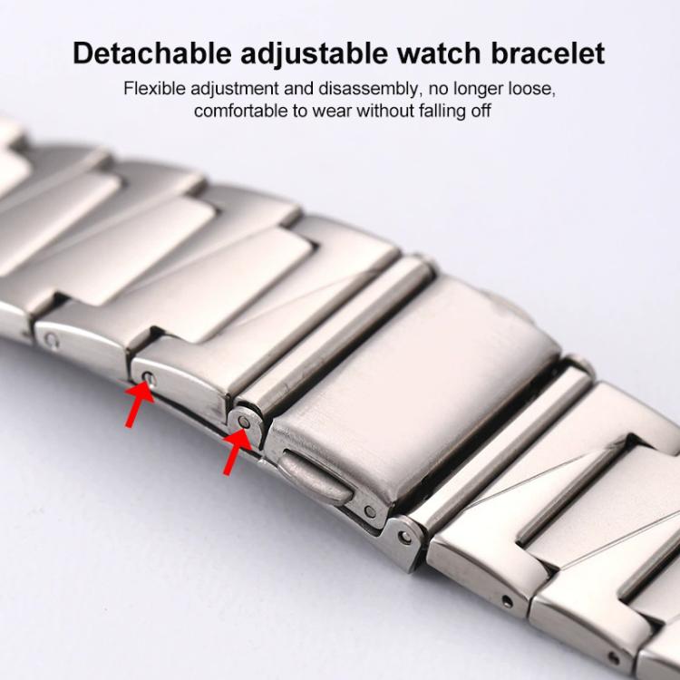 For Apple Watch 38 / 40 / 41 / S10 42mm xDfind Stepped Stainless Steel Watch Band(Rose Gold) by xDfind