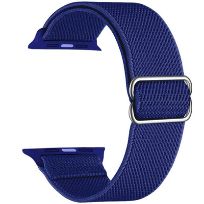 For Apple Watch 38 / 40 / 41 / S10 42mm xDfind Adjustable Slide Buckle Elastic Nylon Watch Band(Royal Blue) by xDfind