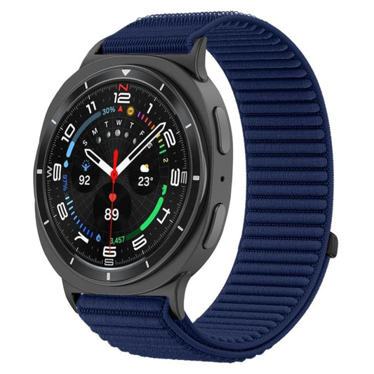 For Samsung Galaxy Watch8 / 8 Classic xDfind Woven Nylon Hook And Loop Fastener Watch Band(Azure) by xDfind