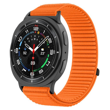 For Samsung Galaxy Watch8 / 8 Classic xDfind Woven Nylon Hook And Loop Fastener Watch Band(Orange) by xDfind