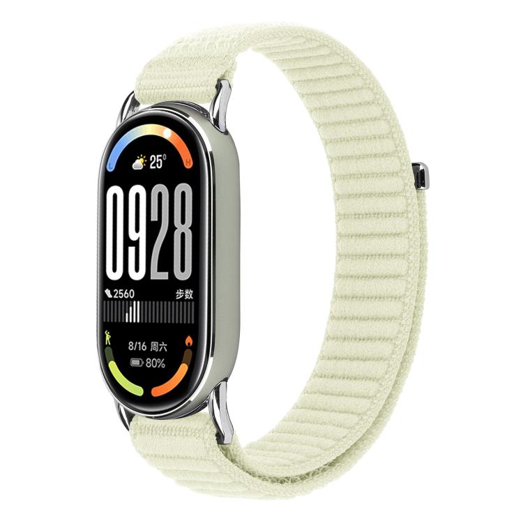 For Xiaomi Smart Band 10 / 9 / 8 xDfind Woven Nylon Hook And Loop Fastener Watch Band(Starlight) by xDfind