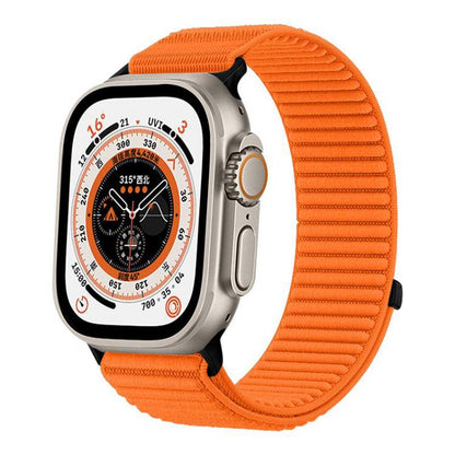 For Apple Watch 38 / 40 / 41 / S10 42mm xDfind Woven Nylon Hook And Loop Fastener Watch Band(Orange) by xDfind