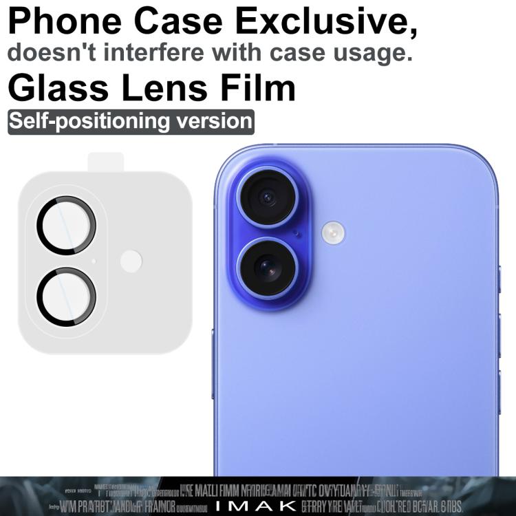 For iPhone 17 imak Glass Rear Camera Lens Film Phone Case Exclusive, Self-positioning Version by imak