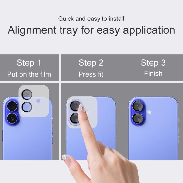 For iPhone 17 imak Glass Rear Camera Lens Film Phone Case Exclusive, Self-positioning Version by imak