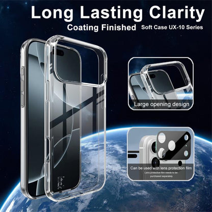 For iPhone 17 Pro Max imak UX-10 Series Transparent Shockproof TPU Phone Case(Transparent) by imak