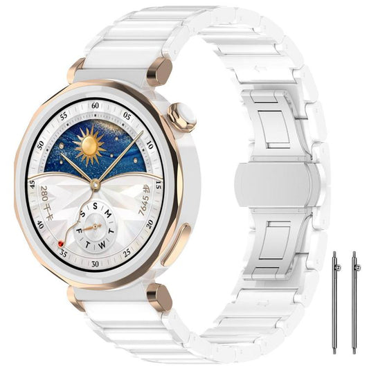 For Huawei Watch GT 6 41mm / GT 5 Pro 42mm xDfind Ceramic Stainless Steel Watch Band(Pure White) by xDfind