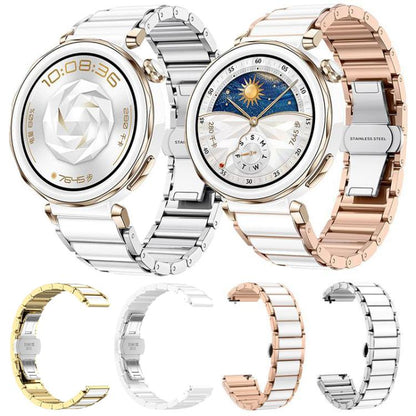 For Huawei Watch GT 6 41mm / GT 5 Pro 42mm xDfind Ceramic Stainless Steel Watch Band(Gold) by xDfind