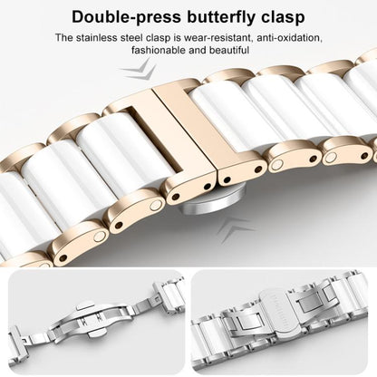 For Huawei Watch GT 6 41mm / GT 5 Pro 42mm xDfind Ceramic Stainless Steel Watch Band(Gold) by xDfind