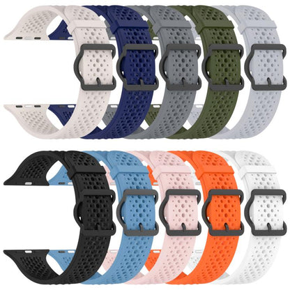 For Apple Watch 42 / 44 / 45 / 46 / 49mm xDfind Breathable Silicone Watch Band(White) by xDfind