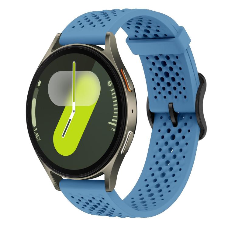 For Samsung Galaxy Watch 7 / 6 / 5 / FE xDfind Breathable Silicone Watch Band(Blue) by xDfind