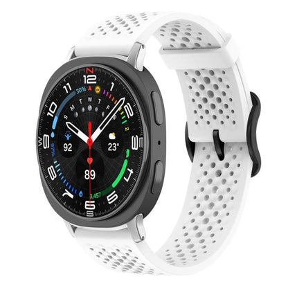 For Samsung Galaxy Watch8 / 8 Classic xDfind Breathable Silicone Watch Band(White) by xDfind