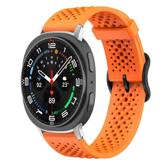 For Samsung Galaxy Watch8 / 8 Classic xDfind Breathable Silicone Watch Band(Orange) by xDfind