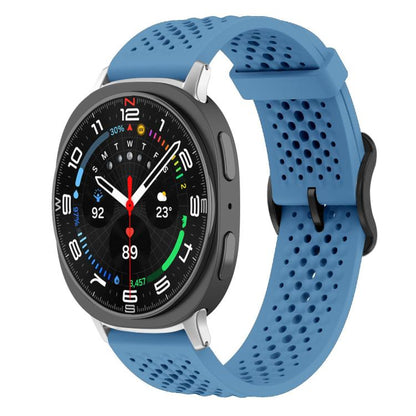 For Samsung Galaxy Watch8 / 8 Classic xDfind Breathable Silicone Watch Band(Blue) by xDfind