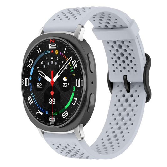 For Samsung Galaxy Watch8 / 8 Classic xDfind Breathable Silicone Watch Band(Grey) by xDfind