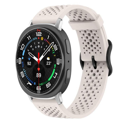For Samsung Galaxy Watch8 / 8 Classic xDfind Breathable Silicone Watch Band(Starlight) by xDfind